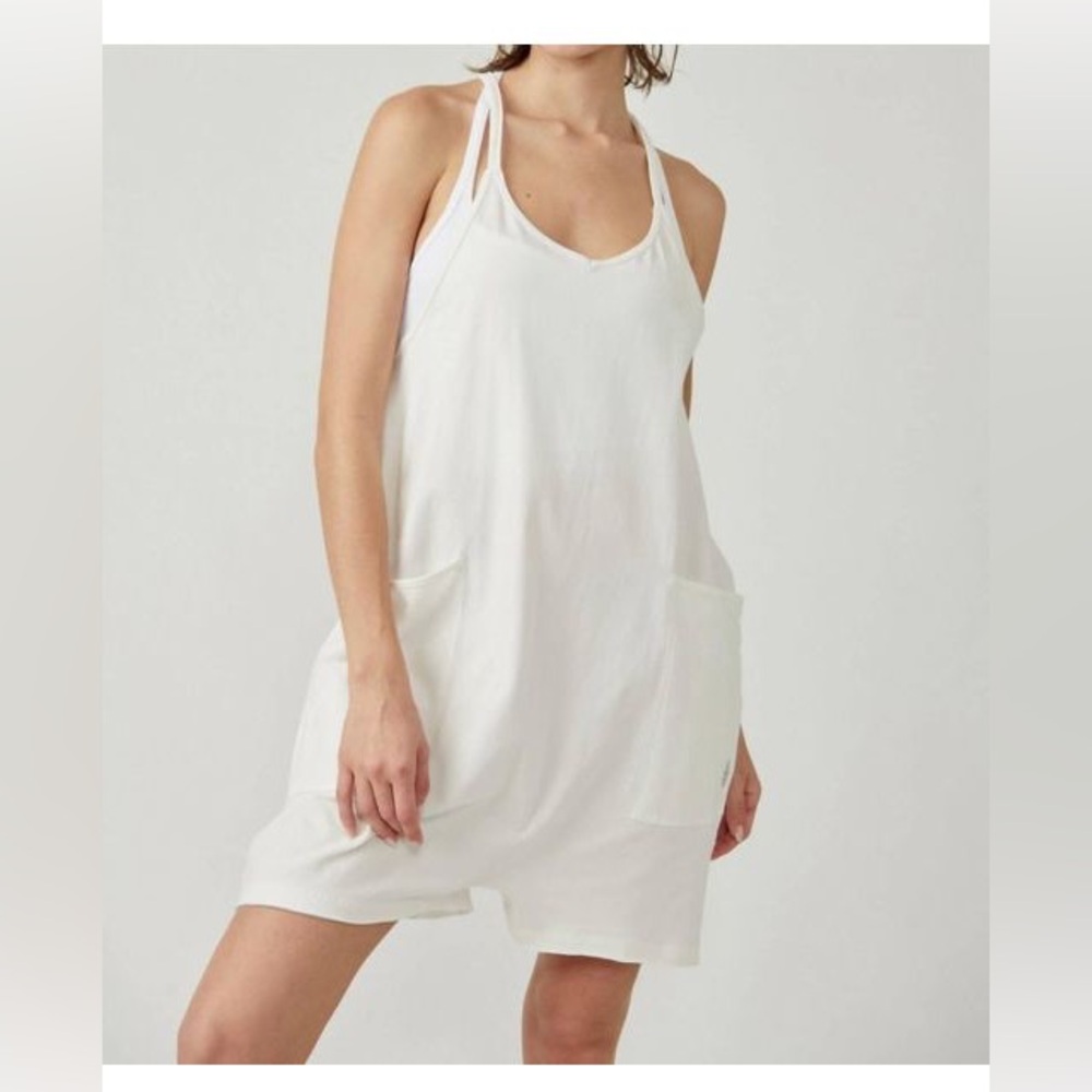 Free People White Hot Shot Romper
